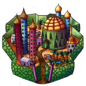 City asset from video game Grimm's Tales