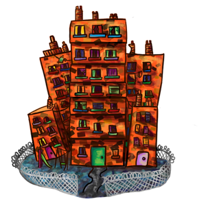 City asset from video game Grimm's Tales